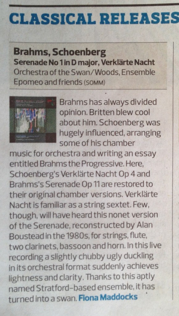 Brahms Serenade The Observer