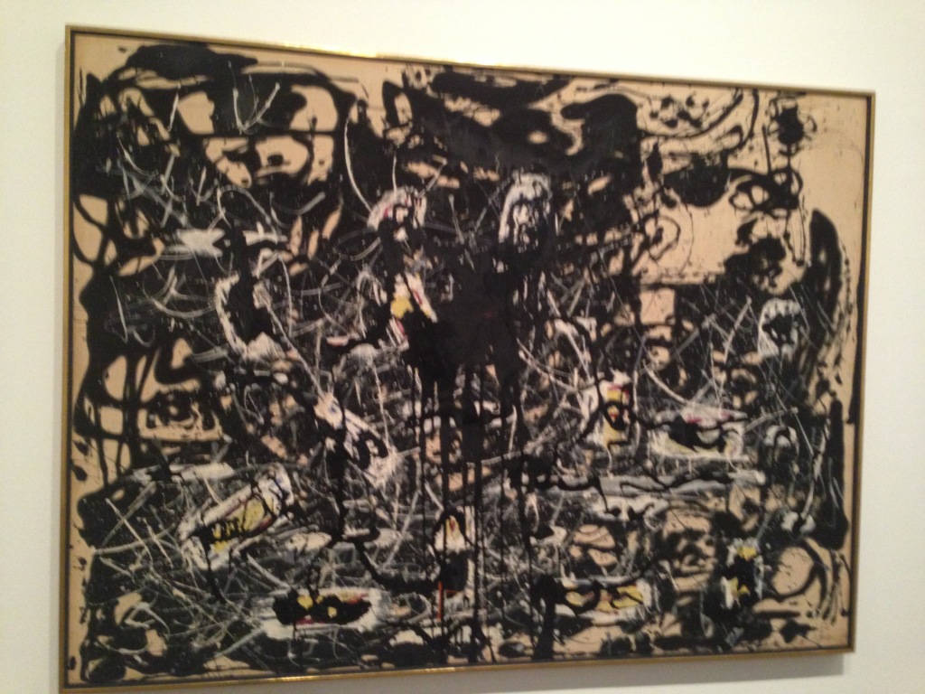 This rectangle filled with angsty squiggles (also known as Yellow Islands) by Jackson Pollock looks crazy, but the form is incredible simple and logical.