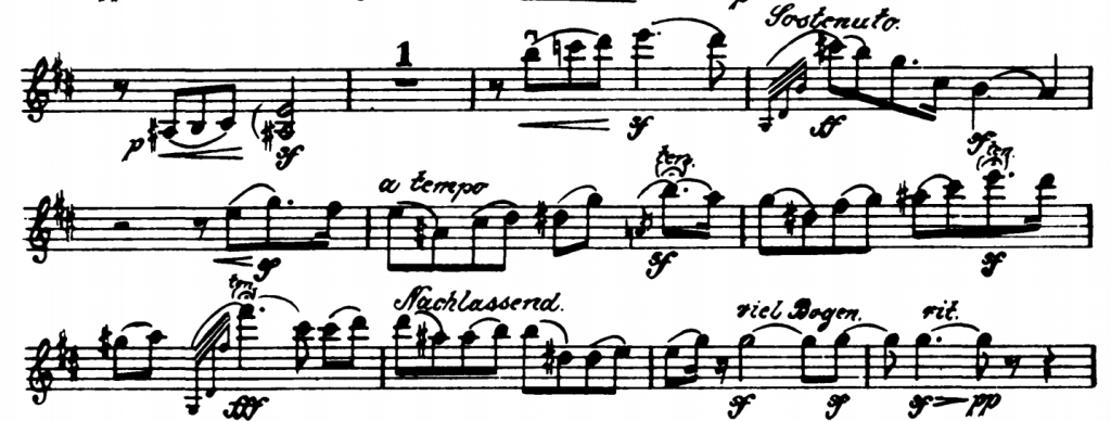 The "Alma" theme from Mahler's Sixth Symphony